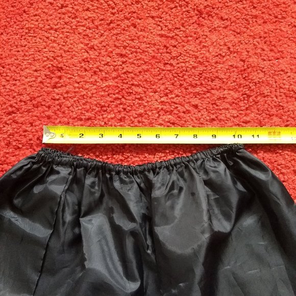 vintage 80s black half slip handmade - Picture 3 of 5